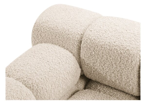 Beżowa sofa modułowa z materiału bouclé 188 cm Bellis – Micadoni Home