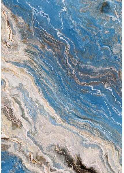 Niebieskie dywaniki łazienkowe zestaw 2 szt. 60x100 cm – Foutastic