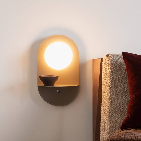 IT´S ABOUT ROMI Kinkiet Tokyo, kremowy / amber, sypialnia, metal, nowoczesny
