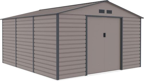 Domek ogrodowy G21 GAH 1300 - 340 x 382 cm, szary