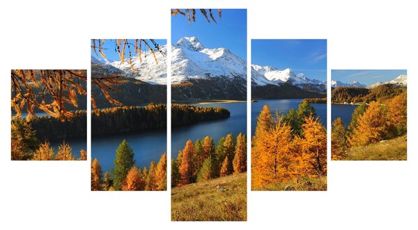 Obraz - Jesień w Alpach (125x70 cm)