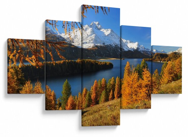 Obraz - Jesień w Alpach (125x70 cm)