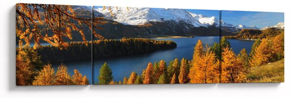 Obraz - Jesień w Alpach (170x50 cm)