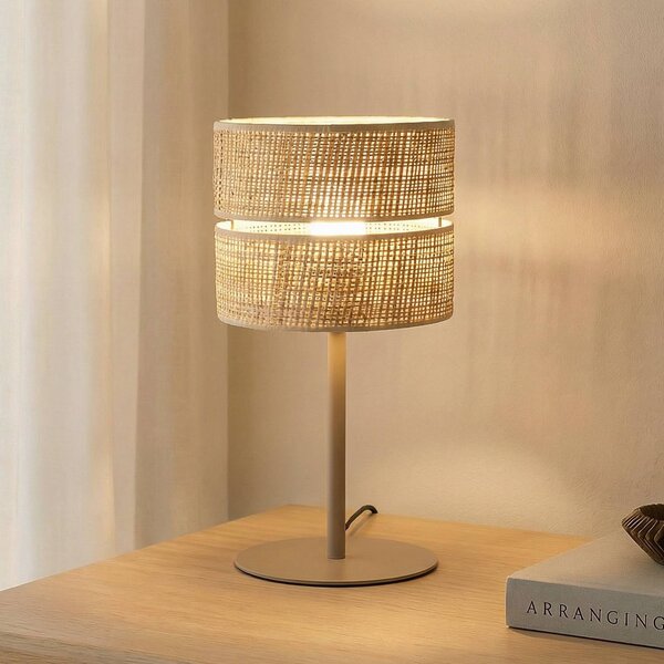 Lampa stołowa Calma TK Lighting, kremowy / amber, salon / jadalnia