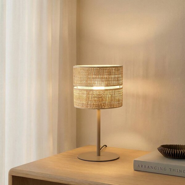 Lampa stołowa Calma TK Lighting, kremowy / amber, salon / jadalnia