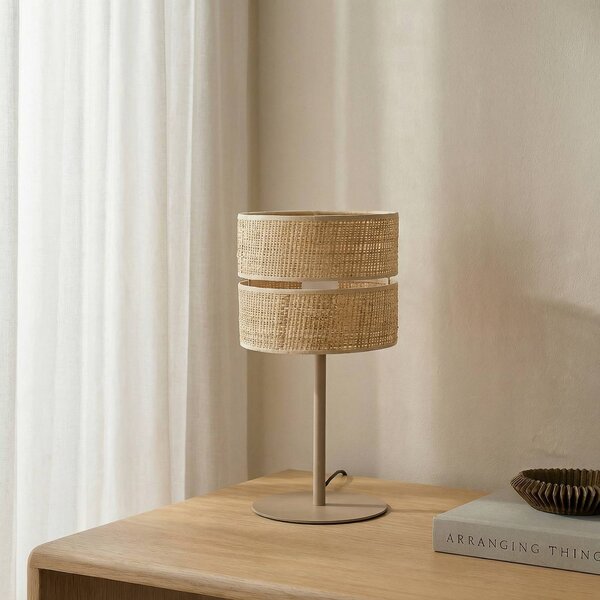 Lampa stołowa Calma TK Lighting, kremowy / amber, salon / jadalnia