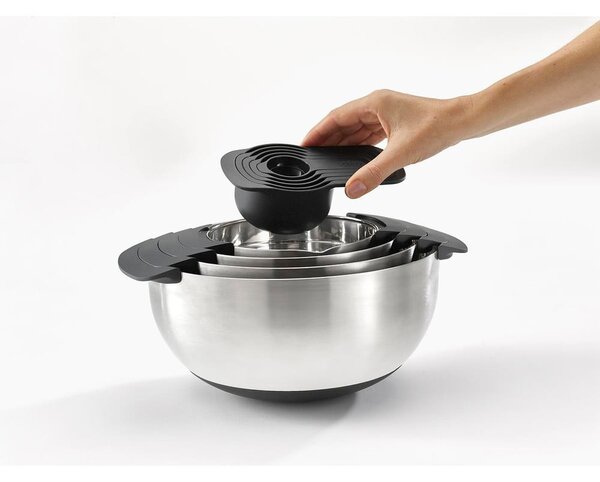 Misy w kolorze srebra z połyskiem zestaw 9 szt. Nest 100 Collection – Joseph Joseph