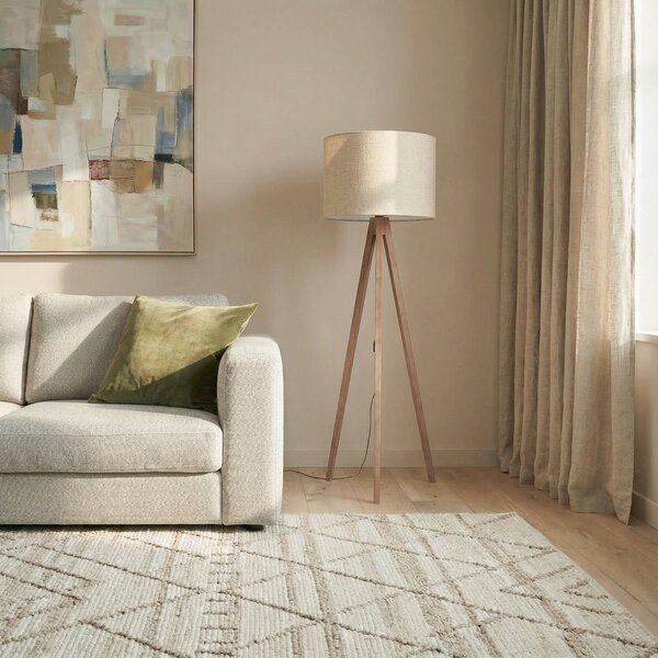 Lampa stojąca Grand TK Lighting, ciemne drewno, salon / jadalnia, drewno, nowoczesny