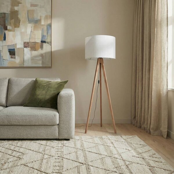 Lampa stojąca Grand TK Lighting, ciemne drewno, salon / jadalnia, drewno, nowoczesny