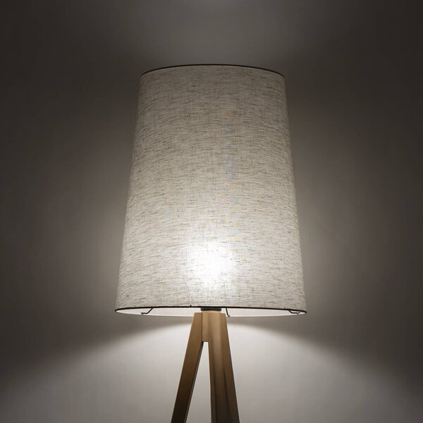 Lampa stojąca Walz TK Lighting, jasne drewno, salon / jadalnia, drewno, nowoczesny