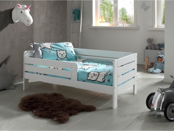 Białe łóżko dziecięce Vipack Kid, 70x140 cm