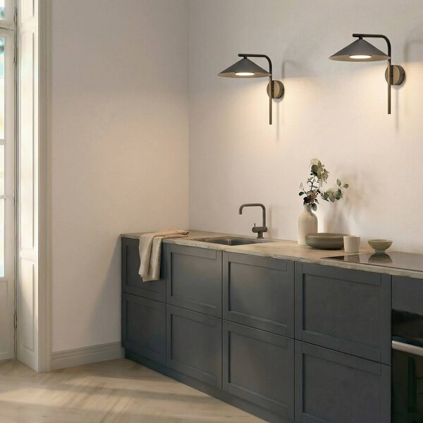 Kinkiet Lume TK Lighting, możliwość ściemniania, brązowy / rdzawy, sypialnia, metal