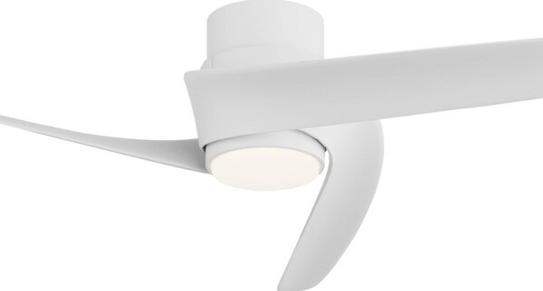 Mantra Iluminación Inteligentny wentylator sufitowy LED Groenland S, biały, DC, cichy, CCT możliwość ściemniania, biały / opal, salon / jadalnia, metal, nowoczesny