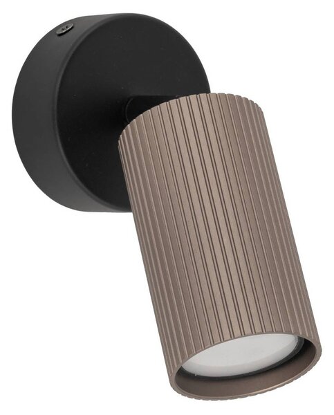 Reflektor sufitowy Tune, 1-punktowa, brązowy, metalowy, Ø 15 cm, GU10 Tune TK Lighting, możliwość ściemniania, brązowy / rdzawy, salon / jadalnia, aluminium