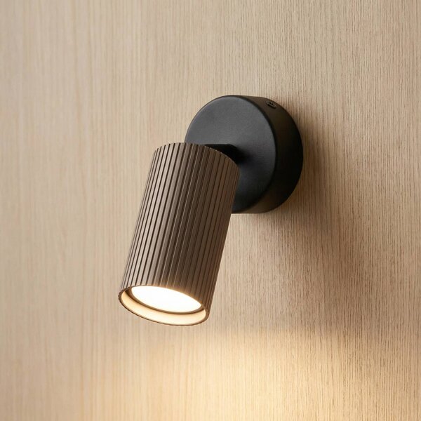 Reflektor sufitowy Tune, 1-punktowa, brązowy, metalowy, Ø 15 cm, GU10 Tune TK Lighting, możliwość ściemniania, brązowy / rdzawy, salon / jadalnia, aluminium