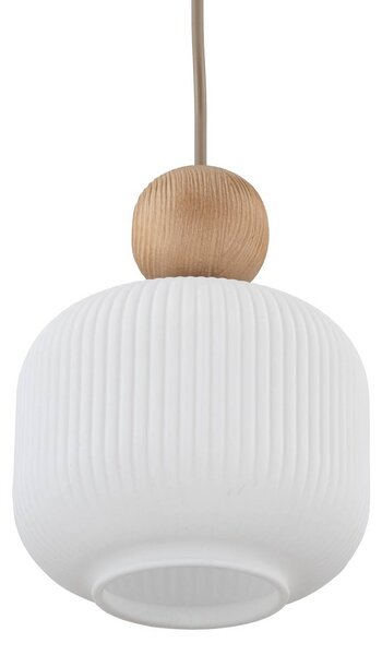 Lampa wisząca szklana Ballo TK Lighting, możliwość ściemniania, kremowy / amber, salon / jadalnia, szkło