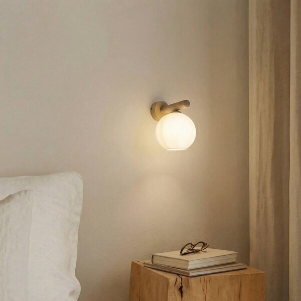 Kinkiet Virlo TK Lighting, możliwość ściemniania, biały / opal, salon / jadalnia, szkło