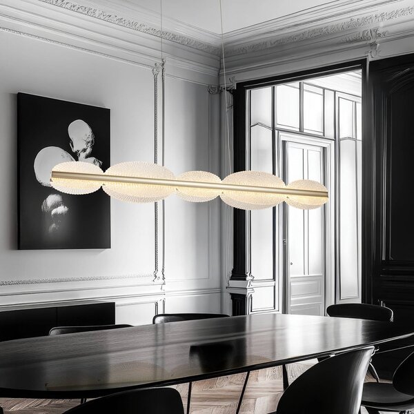 Viokef Lampa wisząca Evana, przezroczysty / transparentny, salon / jadalnia, metal