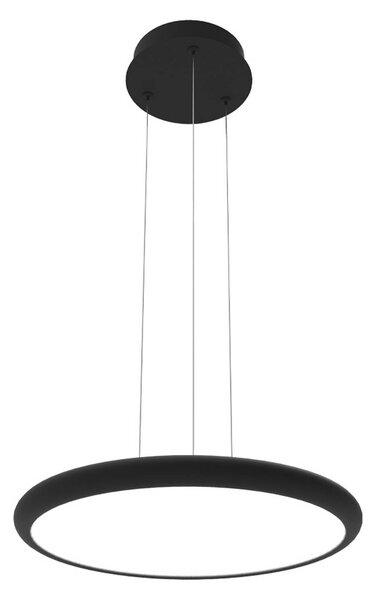 Viokef Lampa wisząca Benett, możliwość ściemniania, czarny, salon / jadalnia, aluminium, nowoczesny