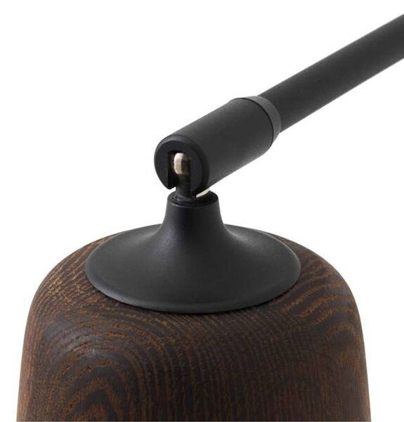 New Works Lampa stojąca Material, ciemne drewno, salon / jadalnia, metal, nowoczesny