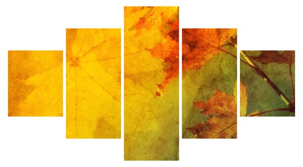 Obraz - Jesienne liście (125x70 cm)