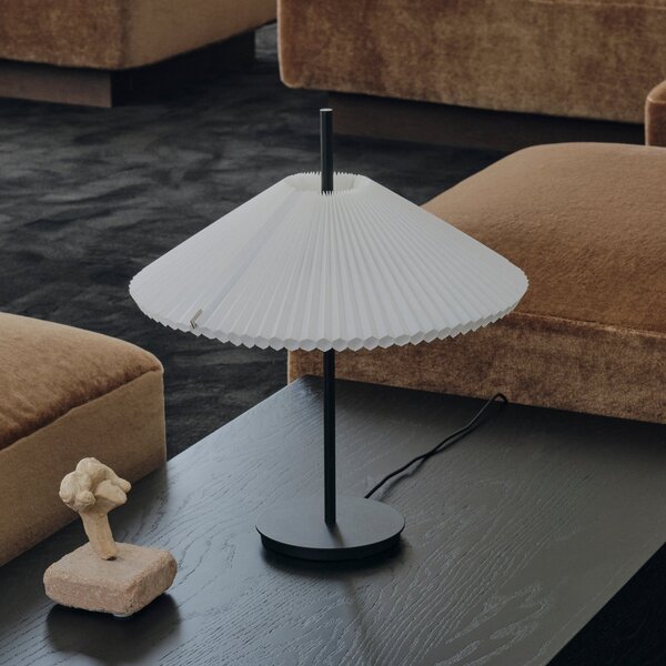 Lampa Stołowa New Works, Nebra, czarny, salon, metal, design