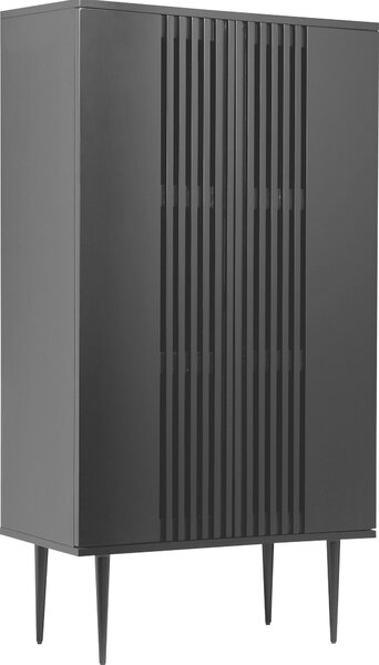 Stylowa czarna komoda/ szafka typu highboard