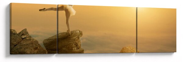 Obraz - Baletnica na skale (170x50 cm)
