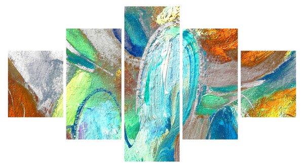 Obraz - Kolorowa abstrakcja (125x70 cm)