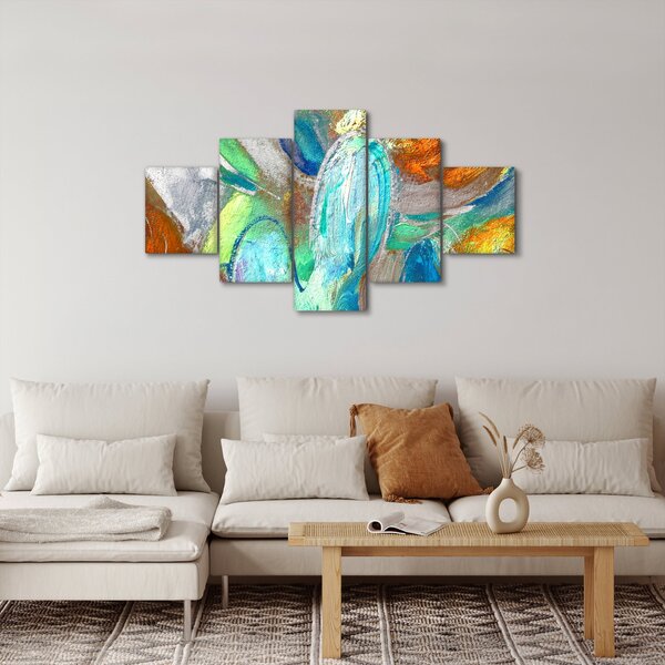 Obraz - Kolorowa abstrakcja (125x70 cm)