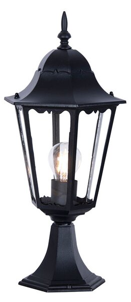 Czarna niska lampa ogrodowa stojąca - S352-Tirma