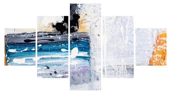 Obraz - Abstrakcyjne pociągnięcia (125x70 cm)