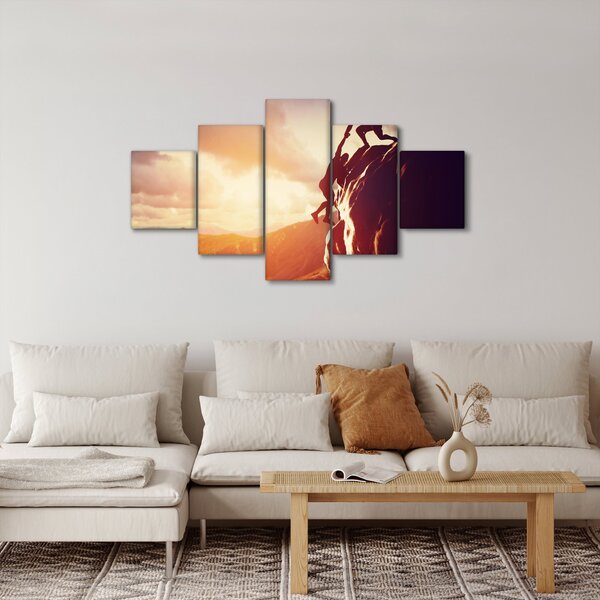 Obraz -Wspinacze (125x70 cm)