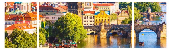 Obraz - Praga (170x50 cm)