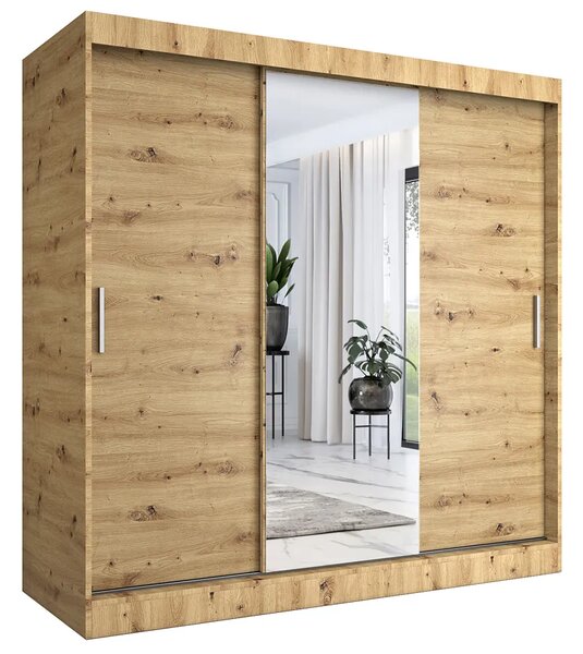 Szafa przesuwna dąb artisan 200 cm A0-N67