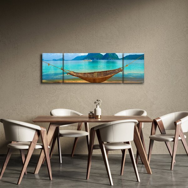 Obraz - Hamak na plaży 3 (170x50 cm)