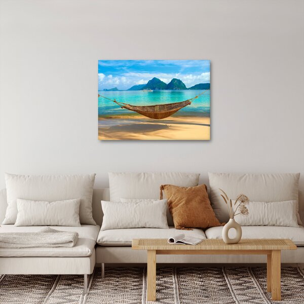 Obraz - Hamak na plaży 3 (70x50 cm)