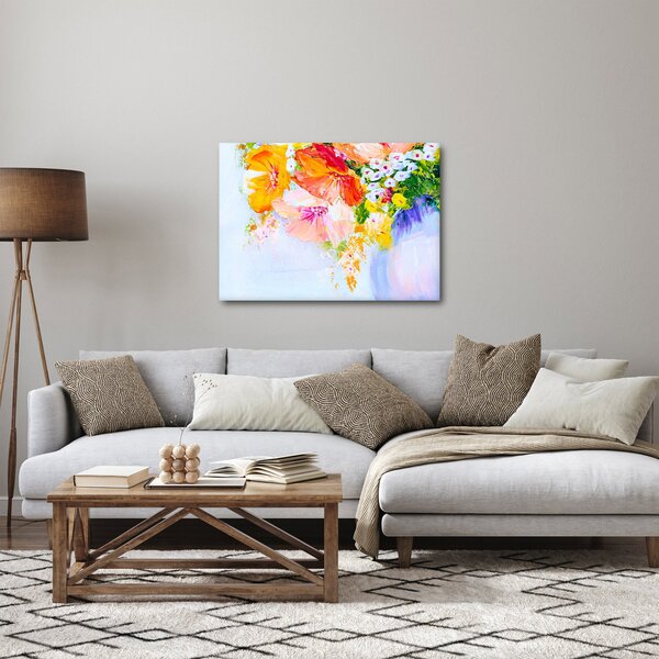 Obraz - Kwiaty, malarstwo (70x50 cm)