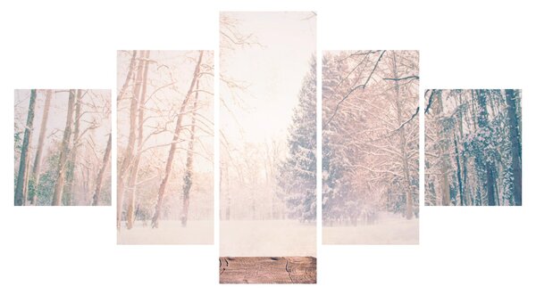 Obraz - Widok na las (125x70 cm)