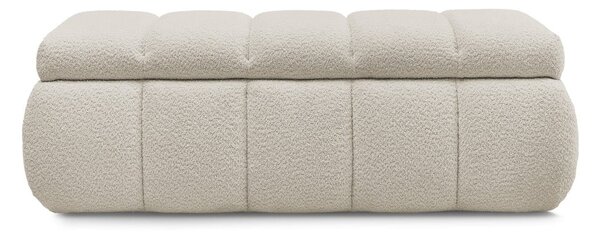 Beżowa ławka z materiału bouclé – Bobochic Paris