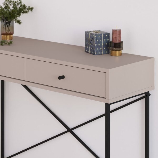 Szarobeżowa konsola 35x110 cm Titan – Marckeric