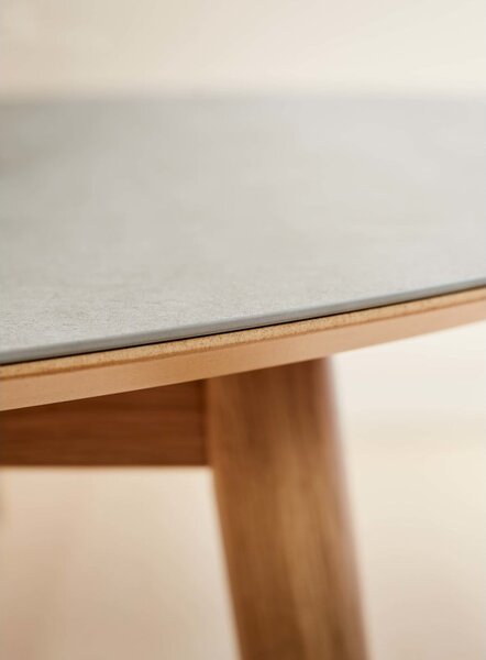 Okrągły rozkładany stół z ceramicznym blatem ø 135 cm Meza – Hammel Furniture