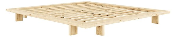 Łóżko dwuosobowe z drewna sosnowego ze stelażem 160x200 cm Japan – Karup Design