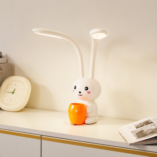 Lampa Stołowa Lindby, Haas, ściemnialny, beżowy, pokój dziecięcy, tworzywo sztuczne, młodzieżowy