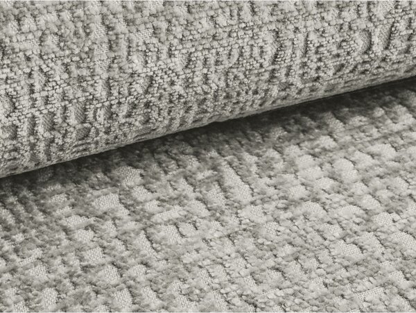 Jasnoszara rozkładana/ze schowkiem sofa 238 cm Kalena – Makamii