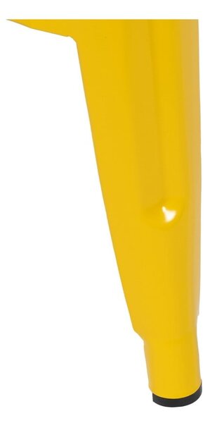 Żółte metalowe hokery zestaw 2 szt. (wysokość siedziska 61 cm) – Ixia