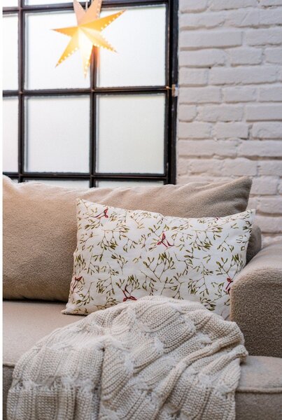 Białobeżowy koc dzianinowy 130x170 cm Chunky Marl Knit – Catherine Lansfield
