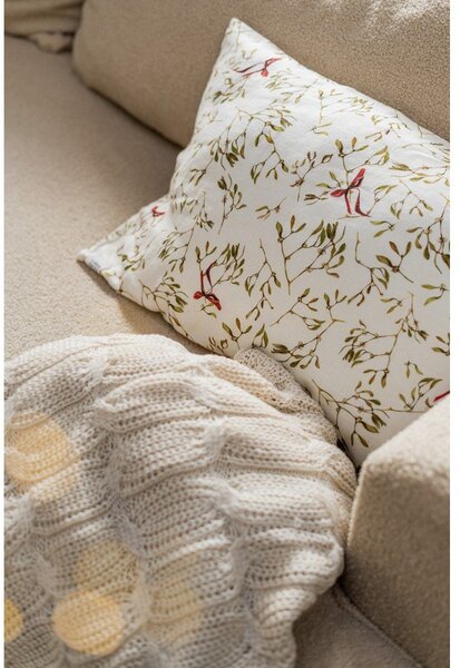 Białobeżowy koc dzianinowy 130x170 cm Chunky Marl Knit – Catherine Lansfield