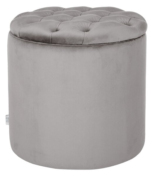 Pufa Vinci Round Chesterfield, okrągła, otwierana, ze schowkiem, ozodbna, do salonu