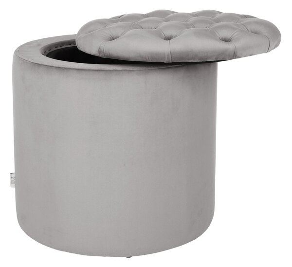 Pufa Vinci Round Chesterfield, okrągła, otwierana, ze schowkiem, ozodbna, do salonu